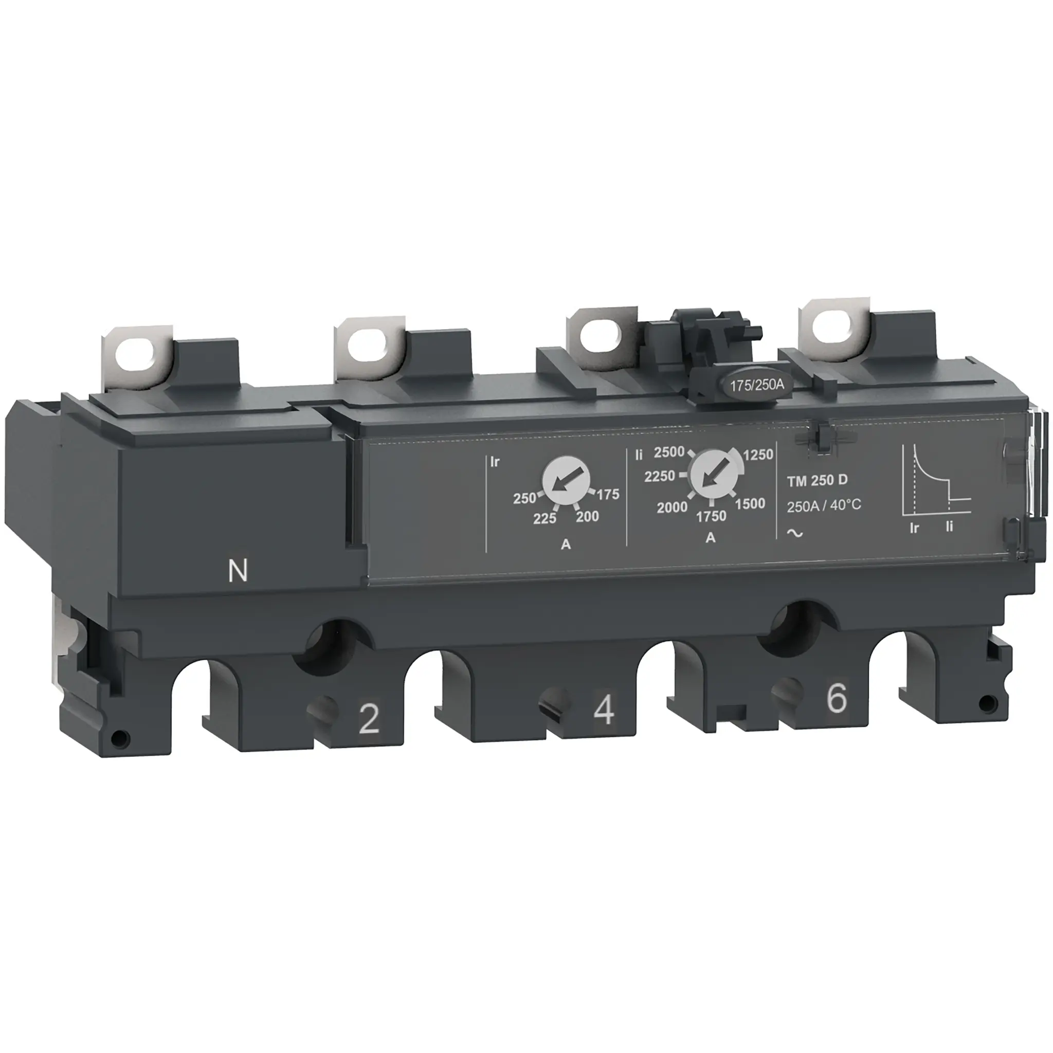 Produktfoto 1 von Schneider Electric ComPact NSX100, Kompaktschutzschalter 4-polig, 250 A Feststehend 690 V ac