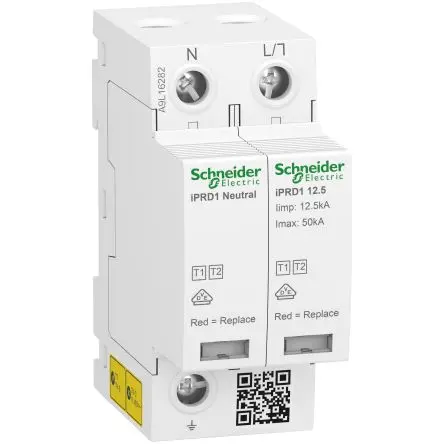 Produktfoto 1 von Schneider Electric, Überspannungsableiter, 350 V ac 50 kA Acti9 Acti9 Parafoudre