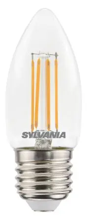 Produktfoto 1 von Sylvania ToLEDo Retro Candle LED-Birne Kerze Dimmbar 4.5 W 40 W 380 lm E27 Sockel 2700k Weiß