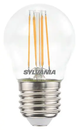 Produktfoto 1 von Sylvania LED-Birne Kugel Dimmbar 4.5 W 40 W 380 lm E27 Sockel 2700k Weiß
