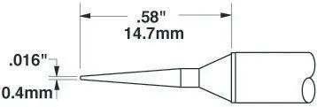 Metcal / STTC Lötspitze 0,4 mm konisch STTC-1 für MX-H1-AV, MX-RM3E