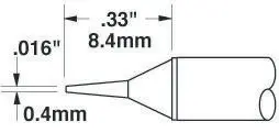 Produktfoto 1 von Metcal / STTC Lötspitze 0,4 mm konisch STTC-0 für MX-H1-AV, MX-RM3E