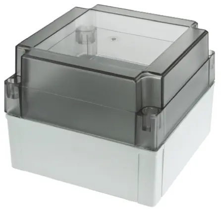 Produktfoto 1 von Fibox MNX; Gehäuse; Polycarbonat; Grau; IK08 IP40, IP66 Breite 130.1 mm Höhe 100 mm Länge 130.1 mm