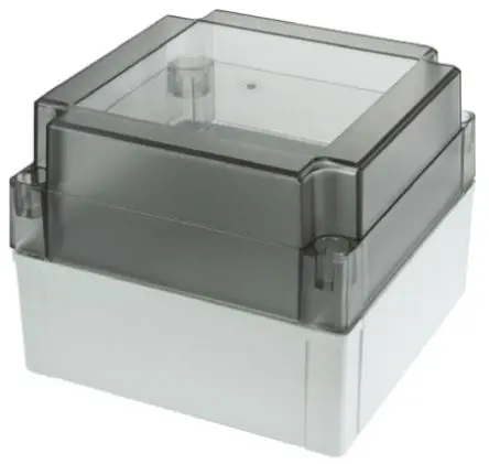Produktfoto 1 von Fibox MNX; Gehäuse; Polycarbonat; Grau; IK08 IP67, IP66 Breite 130.1 mm Höhe 100 mm Länge 130.1 mm