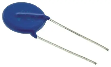 Produktfoto 1 von TDK Metalloxid-Varistor, 780 pF, 470 V / 100 A 2970 V, 8000 A max., Ø 21.5 mm, 5.6 mm, L. 50.5 mm