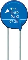 TDK Metalloxid-Varistor, 430 pF, 240 V / 25 A 395 V, 2500 A max., Ø 12 mm, 4.4 mm, L. 14.5 mm