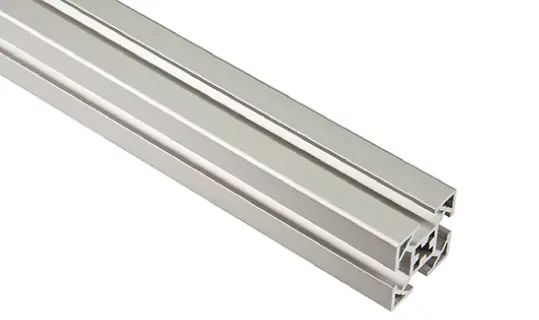 Produktfoto 1 von FlexLink Silber XF Aluminium Strebenprofil 30 x 30 mm, 4-fach Nut 7.2 mm, Länge 2000 mm XF