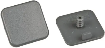 Produktfoto 1 von FlexLink Aluminium, Polyethylen, Polyamid, Zink, Stahl, Polyvinylchlorid Endkappe, quadratisch Grau, 30 mm, 7.2 mm