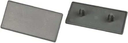 Produktfoto 1 von FlexLink Polyvinylchlorid, Aluminium, Stahl, Polyamid, Polyethylen, Zink Rechteck-Endkappe Grau
