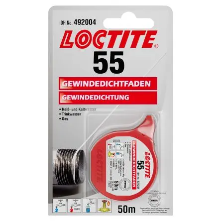 Produktfoto 1 von Loctite Loctite 55 Gewindedichtmittel Weiß → 150 °C