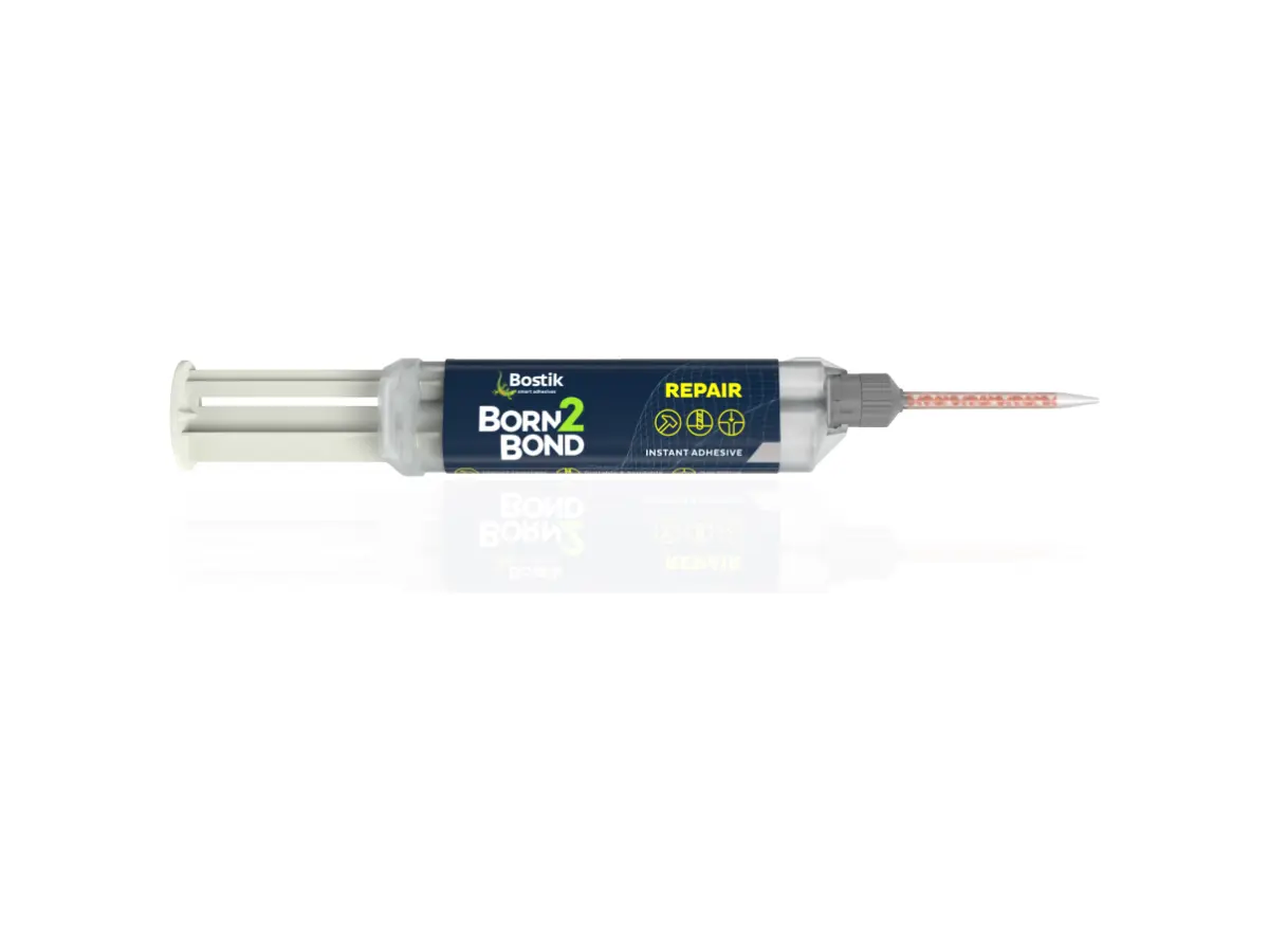 Bostik Born2Bond Repair Klebstoffe Cyanacrylat Gel Weiß, Spritze 10 g