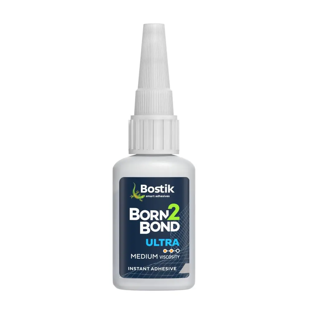 Produktfoto 1 von Bostik Born2Bond Ultra MV Ultra MV Methoxyethylcyanacrylat Flüssig Klar, Flasche 20 g