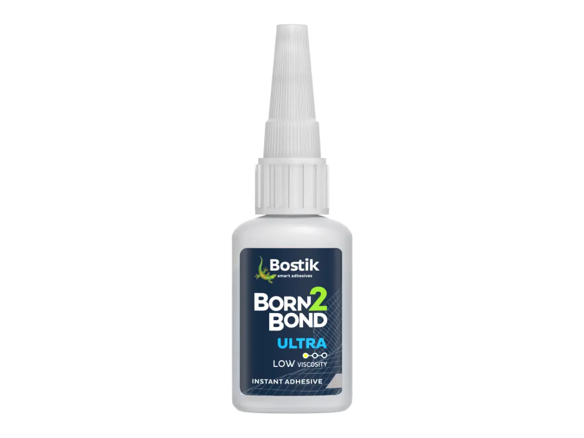 Produktfoto 1 von Bostik Born2Bond Ultra LV Klebend Methoxyethylcyanacrylat Flüssig Klar, Flasche 20 g