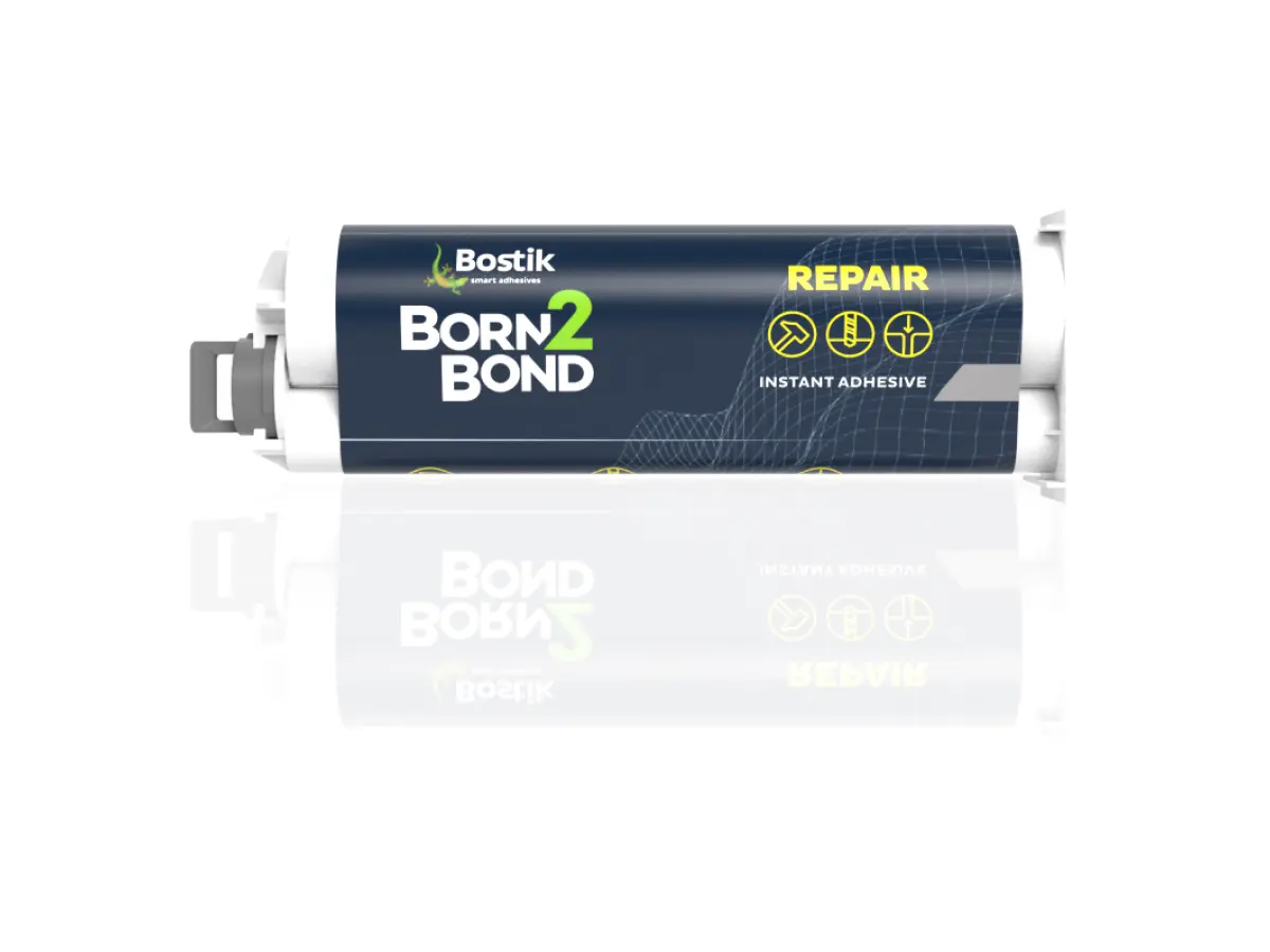 Bostik Born2Bond Repair Klebstoffe Cyanacrylat Gel Weiß, Spritze 50 g