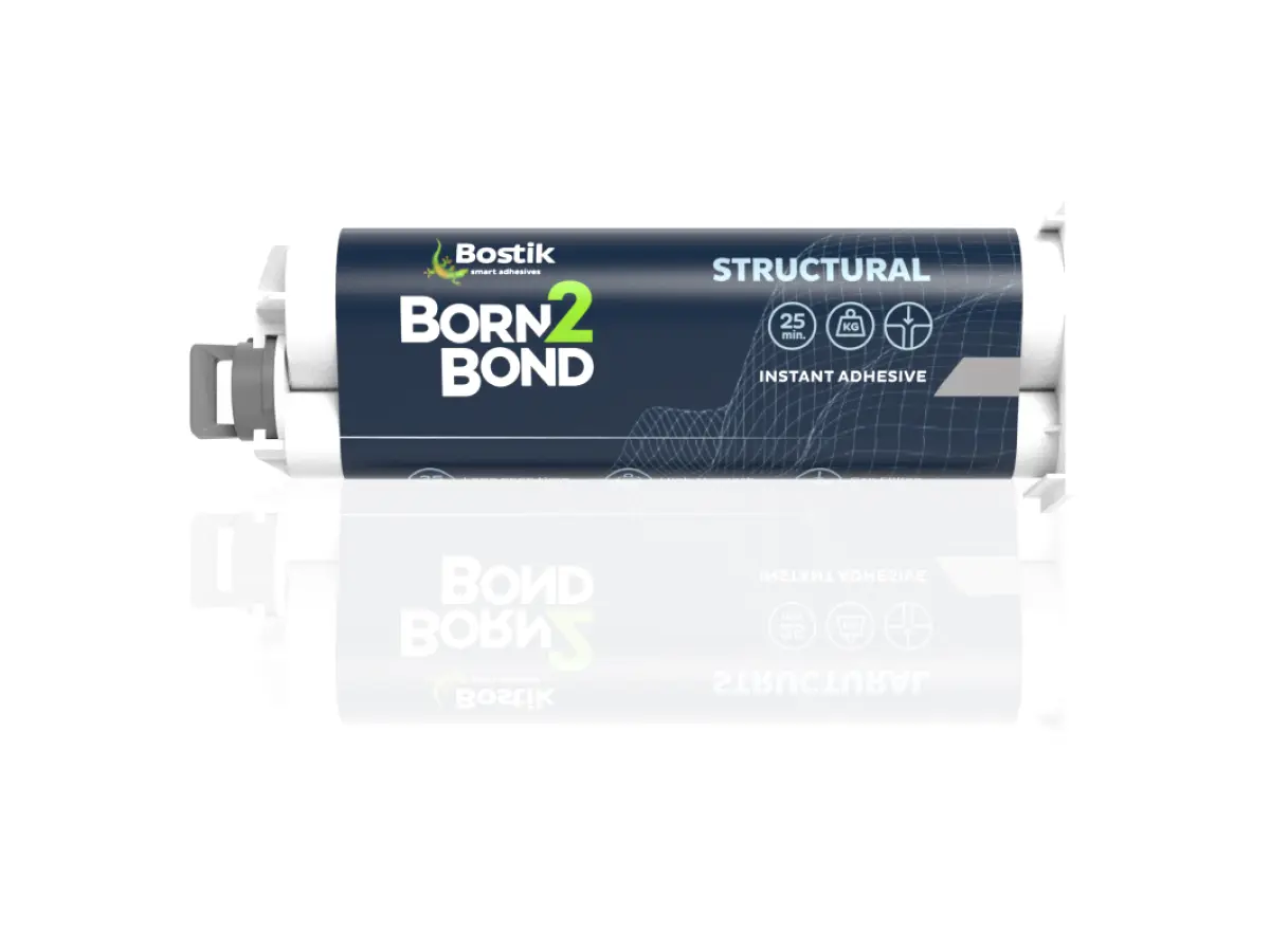Produktfoto 1 von Bostik Born2Bond Structural Sekundenkleber Cyanacrylat Gel Klar, Spritze 50 g