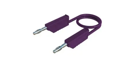 Produktfoto 1 von Hirschmann Test & Measurement Prüfspitze 32A Buchse / Stecker, Violett Polyvinylchlorid-isoliert 50 cm, 60V dc