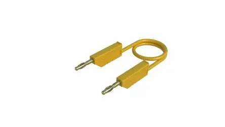 Produktfoto 1 von Hirschmann Test & Measurement Prüfspitze 32A Buchse / Stecker, Gelb Polyvinylchlorid-isoliert 2 m, 60V dc