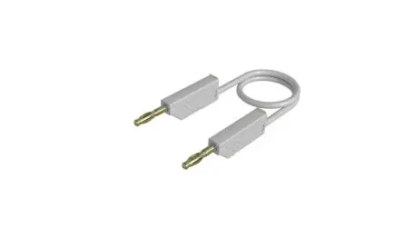 Produktfoto 1 von Hirschmann Test & Measurement Prüfspitze 32A Buchse / Stecker, Weiß Polyvinylchlorid-isoliert 25 cm, 60V dc