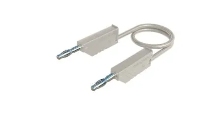 Produktfoto 1 von Hirschmann Test & Measurement Prüfspitze 32A Buchse / Stecker, Weiß Polyvinylchlorid-isoliert 50 cm, 60V dc