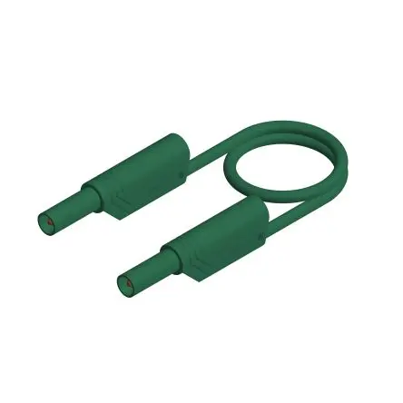 Produktfoto 1 von Hirschmann Test & Measurement Prüfspitze 16A Buchse / Stecker, Grün Polyvinylchlorid-isoliert 2 m, 1kV