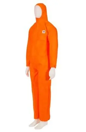 Produktfoto 1 von 3M Unisex Einwegartikel Overall und Schutzanzüge, Größe 33 to 55 in, Größe XL, SMS und Polypropylen Orange, Blau, Weiß