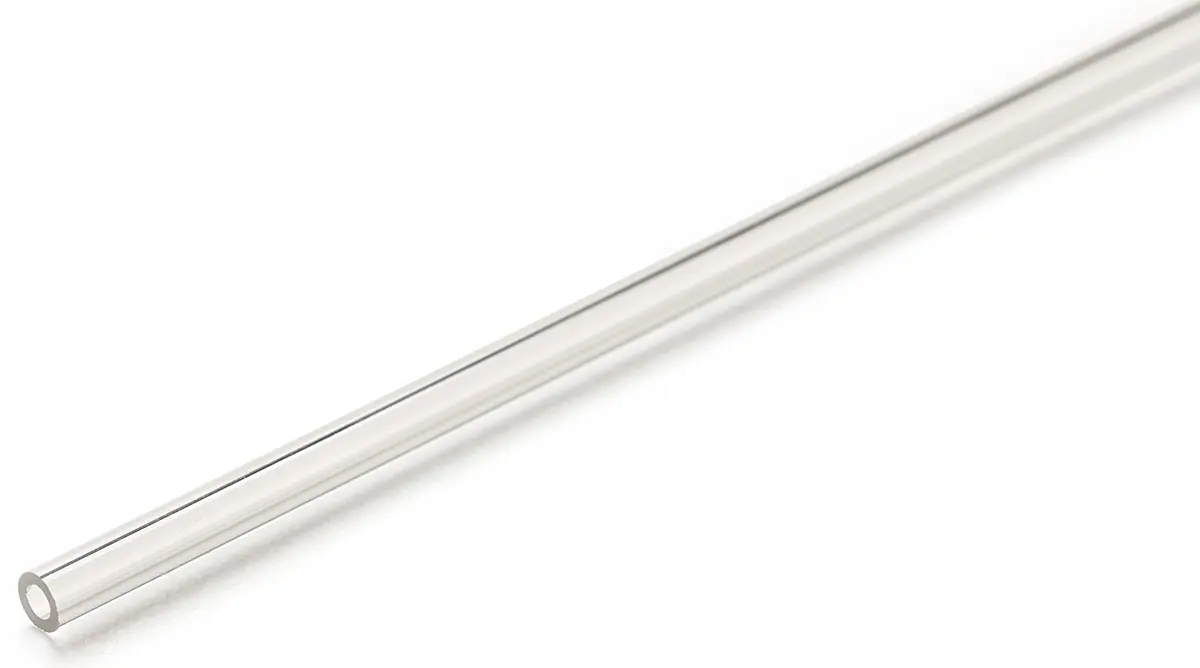 Produktfoto 1 von RS PRO Rund Acrylglas Rohr Klar, Außen-Ø 6 mm Außen-ø  / Innen-Ø 3.2 mm, 1 m, Acrylat