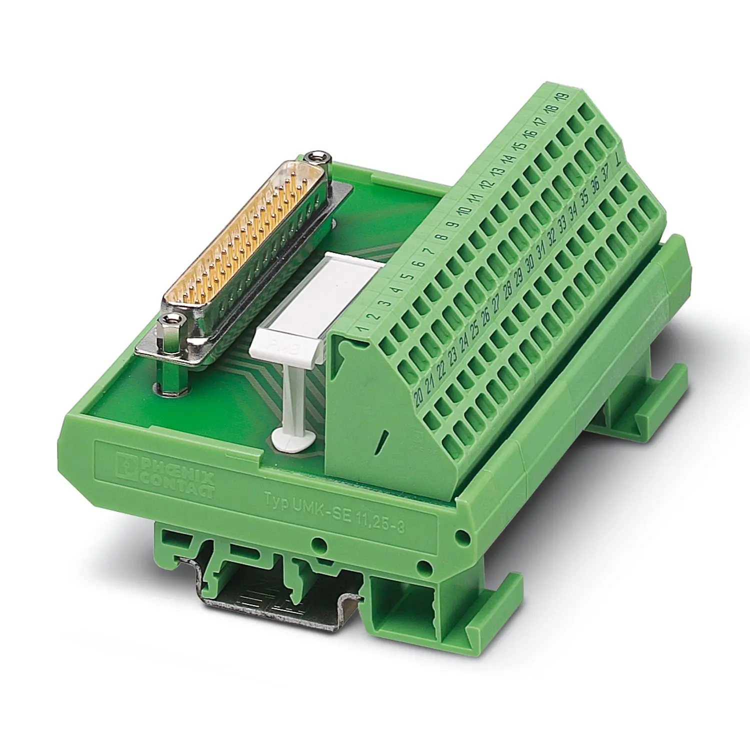 Produktfoto 1 von Phoenix Contact FLKM Schnittstellenmodul für D-SUB-Buchsenleiste 60 V DC