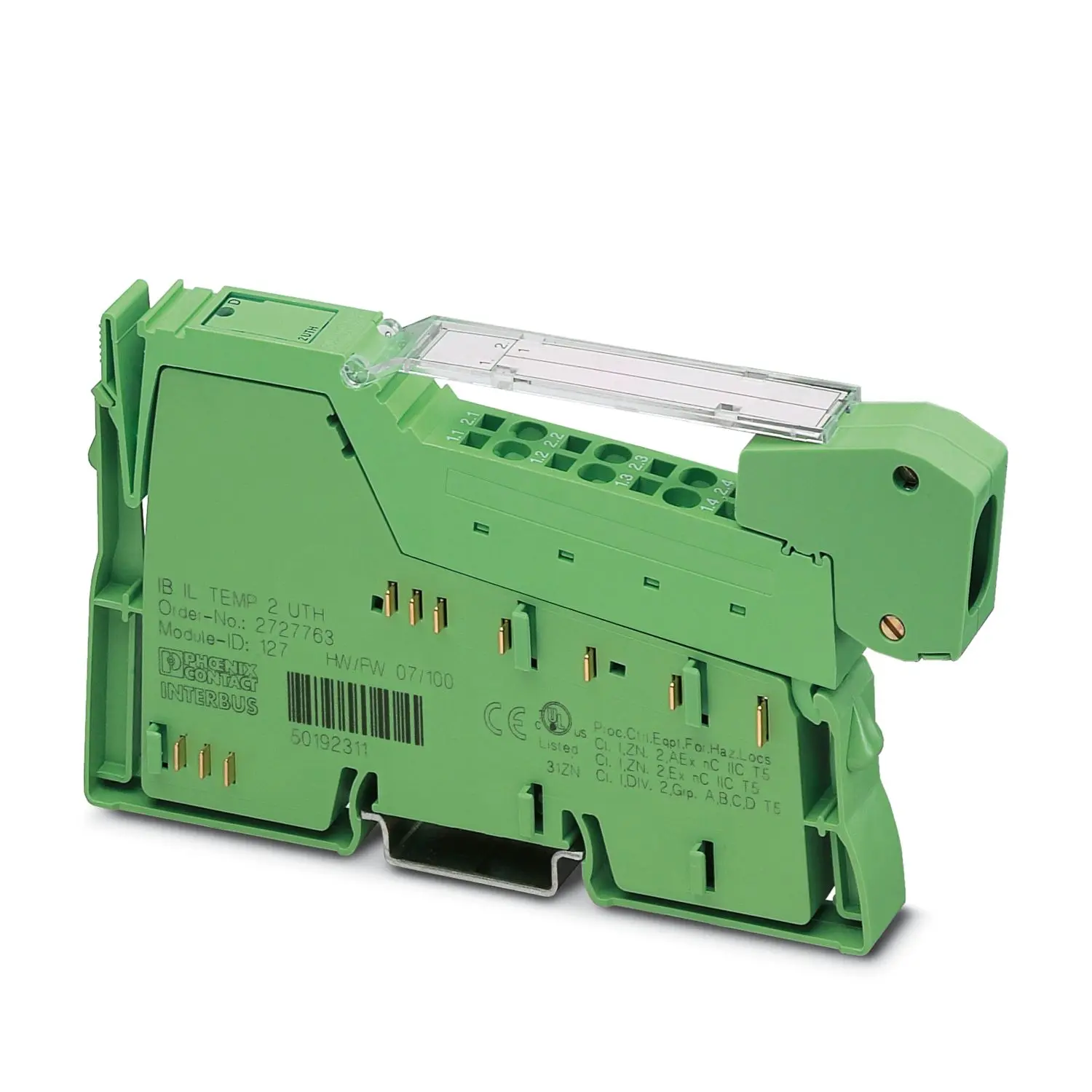 Produktfoto 1 von Phoenix Contact IB IL Temperaturmodul 2 x Analog UTH Eingang Inline 7,5 V DC