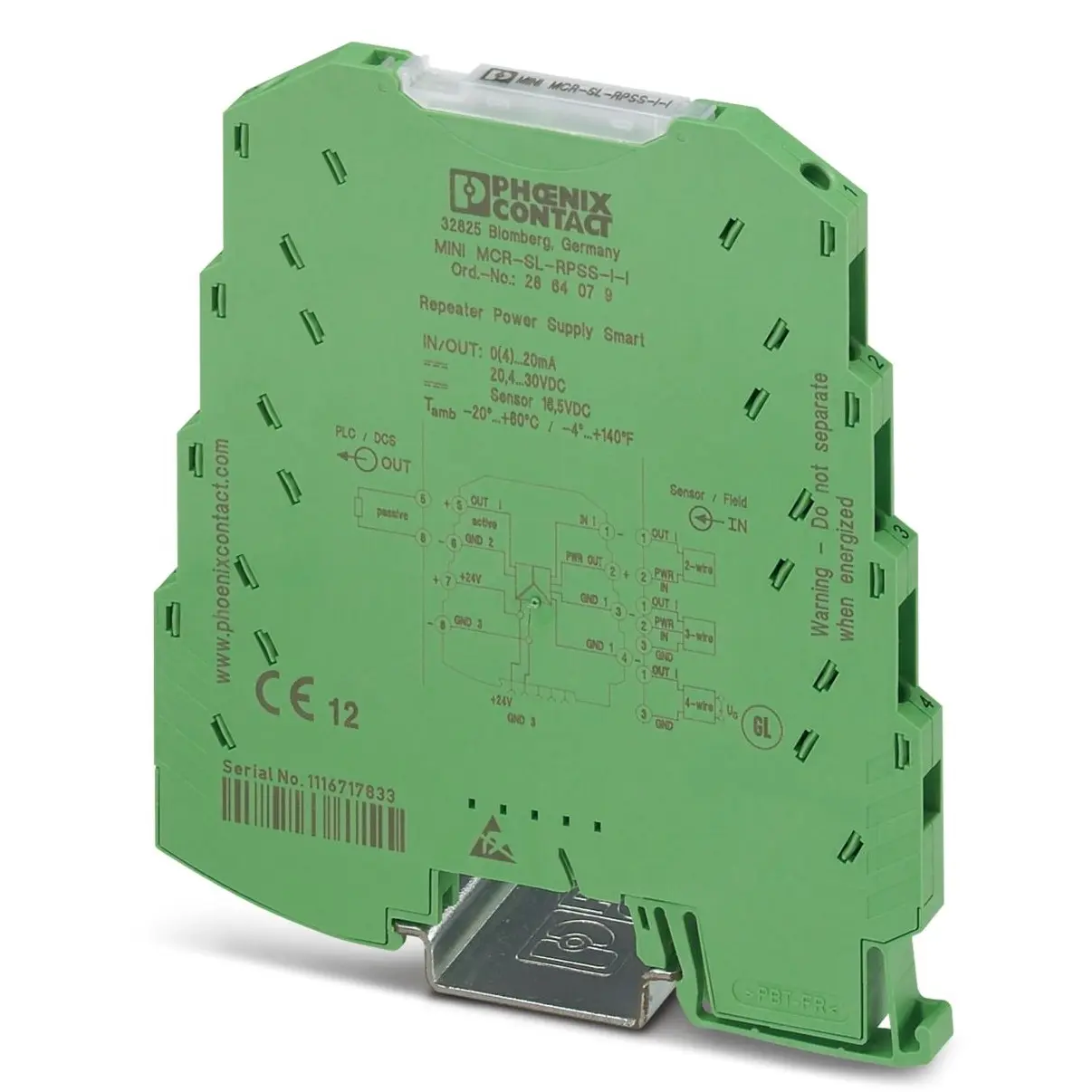 Produktfoto 1 von Phoenix Contact Repeater-Netzteil 1-kanalig 24 V dc