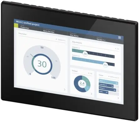 Produktfoto 1 von Siemens, SIMATIC HMI MTP1200, HMI-Bediengerät, TFT, 1280 x 800 pixel, 12.1 Zoll