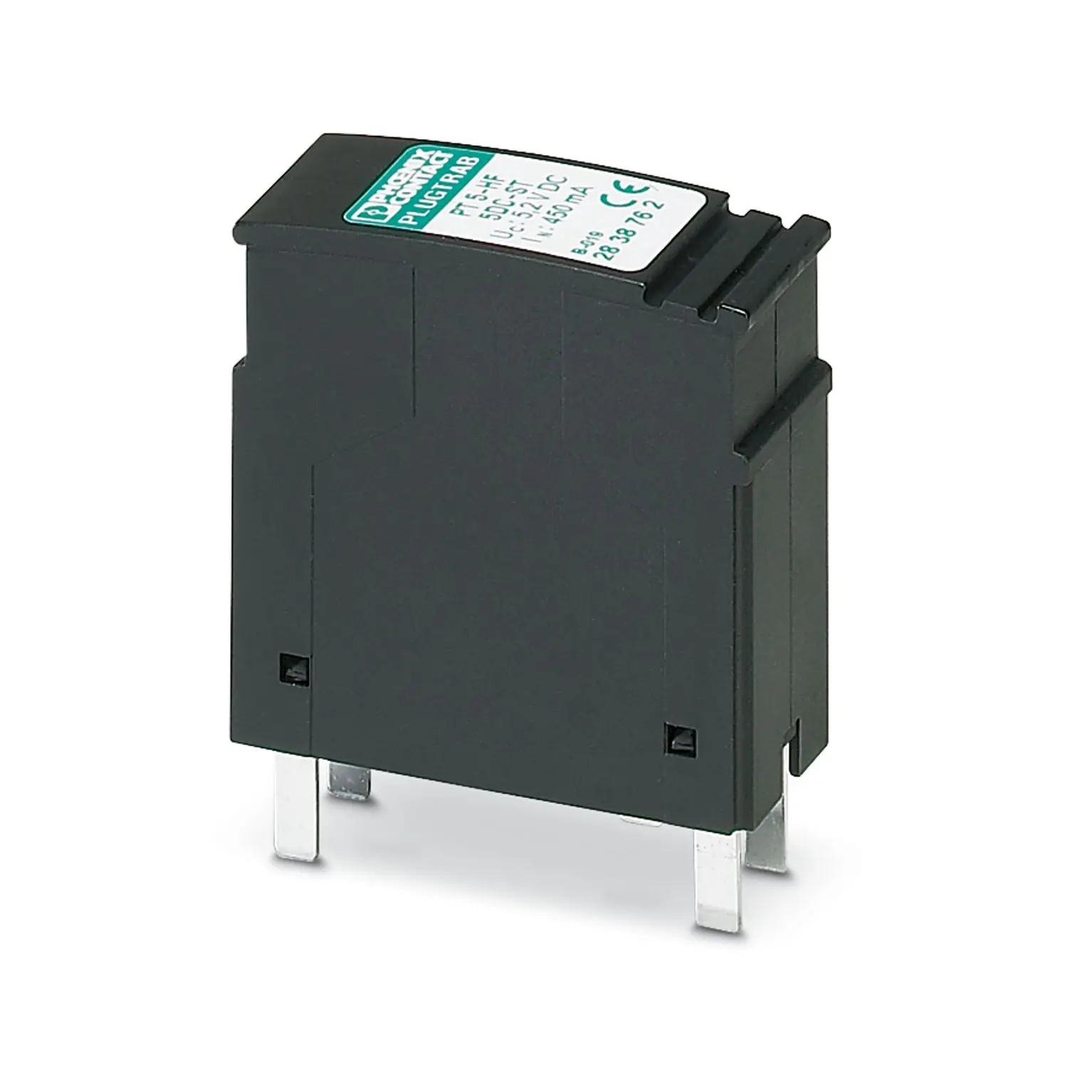 Produktfoto 1 von Phoenix Contact, Überspannungsschutz, 5 V dc 20 kA Sockelelement PT PT 5-HF