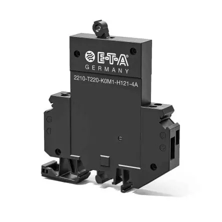 ETA 2210 Thermischer Schutzschalter, 1-polig DIN-Hutschiene, 500mA, / 25 A, Thermomagnetisch