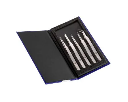 ideal-tek Kohlenstoffstahl Pinzette, 185mm