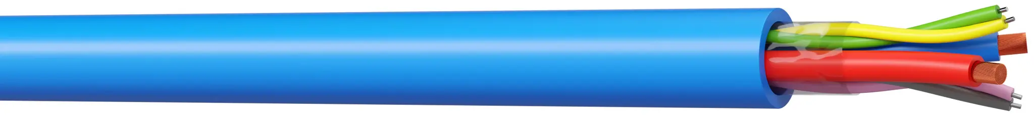 AXINDUS MDC2152 Datenkabel, 2-adrig 1.5 mm² 16 AWG Blau Geschirmt, 100 m, Halogenfreier Verbundstoff