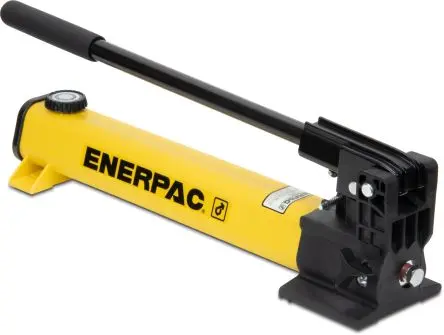 Produktfoto 1 von Enerpac Hydraulik-Handpumpe, 901 cm³ Hand, Hub 25.4 mm, 11.26 cm³ / 2.47 cm³, 42.2 kg, 700 bar max., 4.1 kg