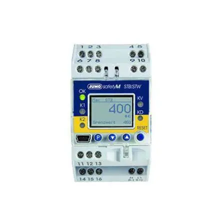 Produktfoto 1 von Jumo safetyM Temperaturbegrenzer DIN-Hutschiene 2, 2 x Relais Ausgang 240V ac