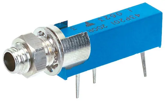 Vishay 43P 20-Gang Frontplattenmontage, Durchsteckmontage Trimm-Potentiometer, Seitliche Einstellung, 2 kΩ, 10 %, 0.5 W,