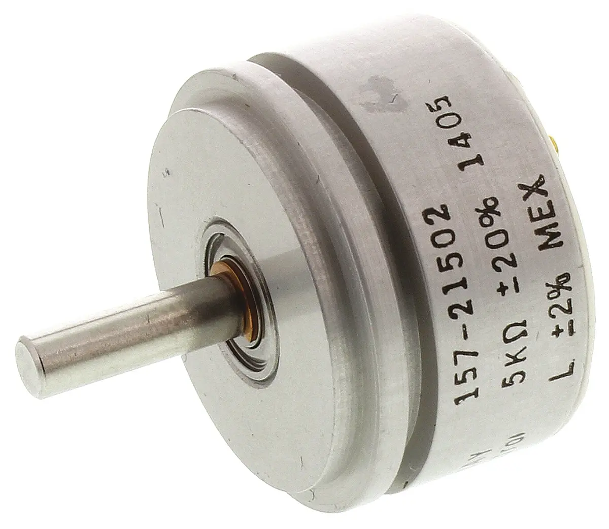 Produktfoto 1 von Vishay 157 Servopotenziometer Drehen Potenziometer 5 kΩ 20 % / 1 W, Schaft-Ø 3.18 mm