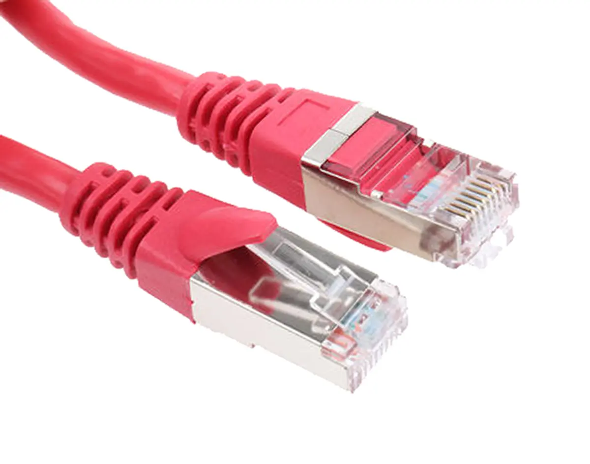 Produktfoto 1 von Decelect CR503NB2 Cat5e Ethernet-Kabel, 2 m, Rot Ungeschirmt Ungeschirmt, Polyvinylchlorid