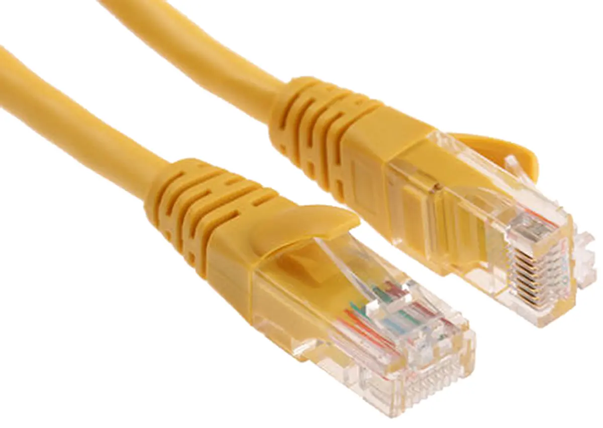 Produktfoto 1 von Decelect CR503B Cat.5 Ethernet-Kabel, 3 m, Gelb Abgeschirmt, Polyvinylchlorid