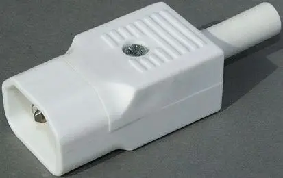 Produktfoto 1 von Bulgin PX0 IEC-Steckverbinder C14 250V, Gerade Stecker, Kabel 10A, 2-poliger Stecker Japan
