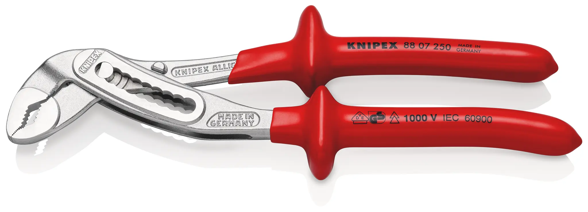 Produktfoto 1 von Knipex Alligator® Wasserpumpenzange / Backen 46mm 250 mm VDE 1000V zugelassen
