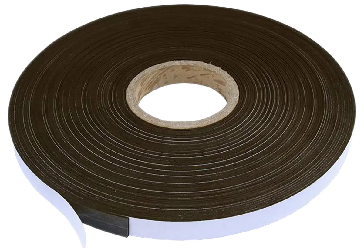 Produktfoto 1 von Eclipse Strontiumferrit in thermoplastischem Bindemittel Magnetband, glatt, Stärke 6.4 mm B. 15 mm, L. 10 m, 65 kg