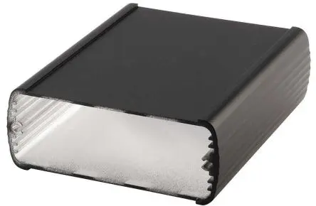 Produktfoto 1 von Bopla Alubos; Gehäuse; Aluminium; Schwarz IP65 Breite 82 mm Höhe 32 mm Länge 100 mm