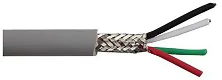 Produktfoto 1 von Alpha Wire DEF STAN Steuerkabel, 4-adrig 0.09mm² 28 AWG Grau Geschirmt, 30 m, Polyvinylchlorid