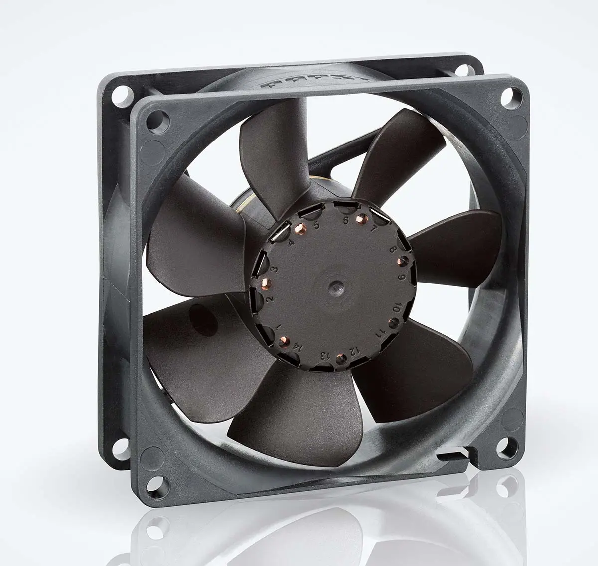 Produktfoto 1 von ebm-papst 8400 N DC-Axiallüfter, Gleitlager, 24 V dc / 2W, 80 x 80 x 25mm, 3100U/min, 69m³/h