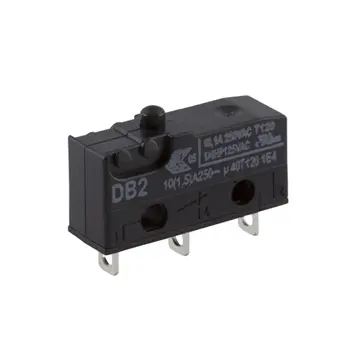 Produktfoto 1 von ZF Mikroschalter Knopf-Betätiger Lötanschluss, 10,1 A @ 250 V AC, SPDT 2,45 N -40°C - +120°C