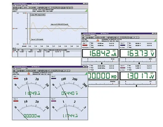 Produktfoto 1 von Gossen Metrawatt Multimeter-Software für Metrahit-Multimeter METRAwin 10