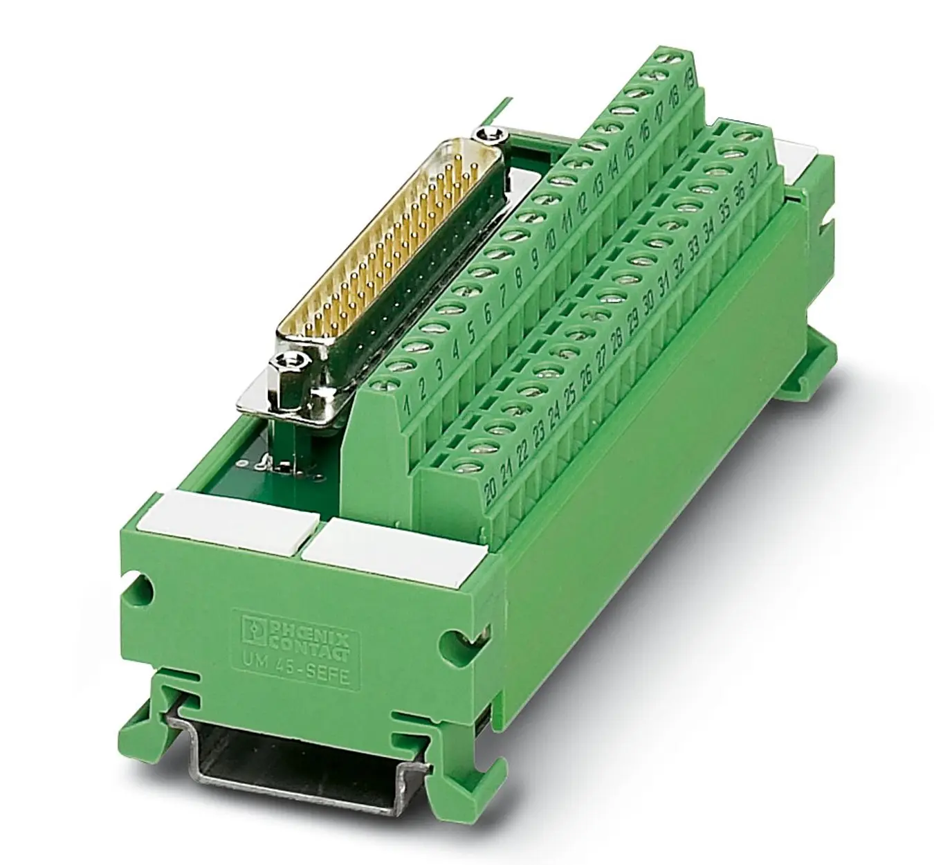 Phoenix Contact Schnittstellenmodul D-SUB, Stecker, 37-polig, 60 V dc, 25 V ac, DIN-Hutschiene 2.5A