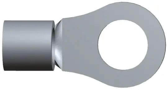 Produktfoto 1 von TE Connectivity STRATO-THERM Ringkabelschuh, Unisoliert 8 AWG, 8 AWG max.AWG, aussen ø 14.27 mm, innen ø 8.33 mm, M8